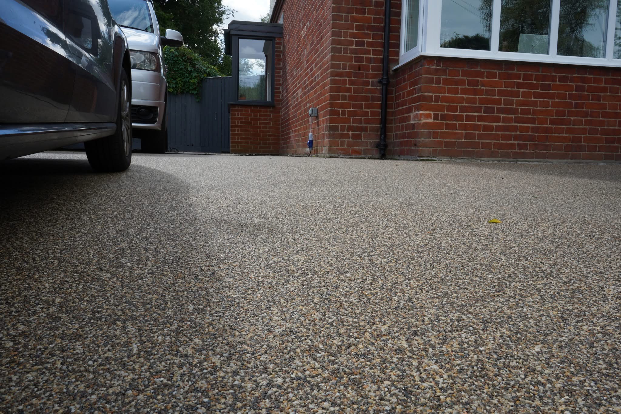 Excavation and ground preparation for driveway